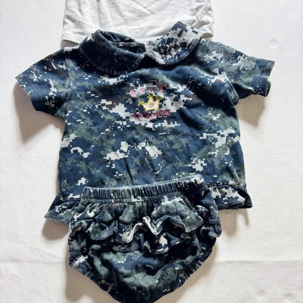Carters Old Navy Baby Bgosh Girls 6-12M Clothing Lot Bodysuits Dress Sweater 9pc